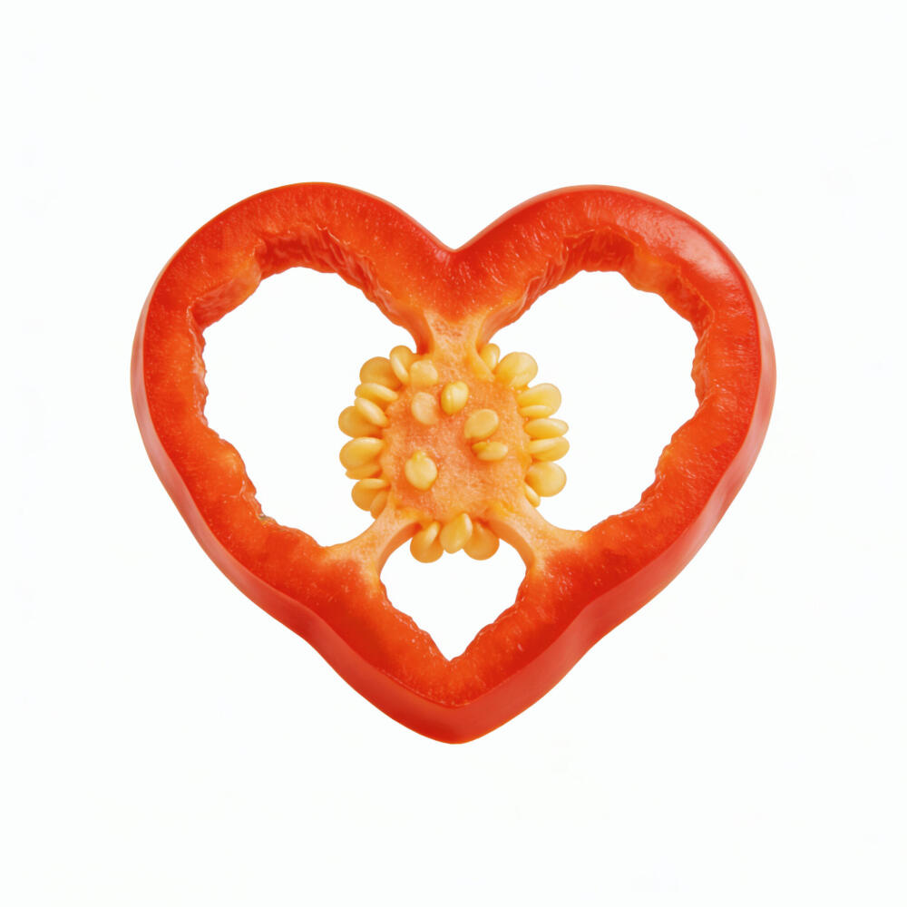 爱心辣椒白底头像