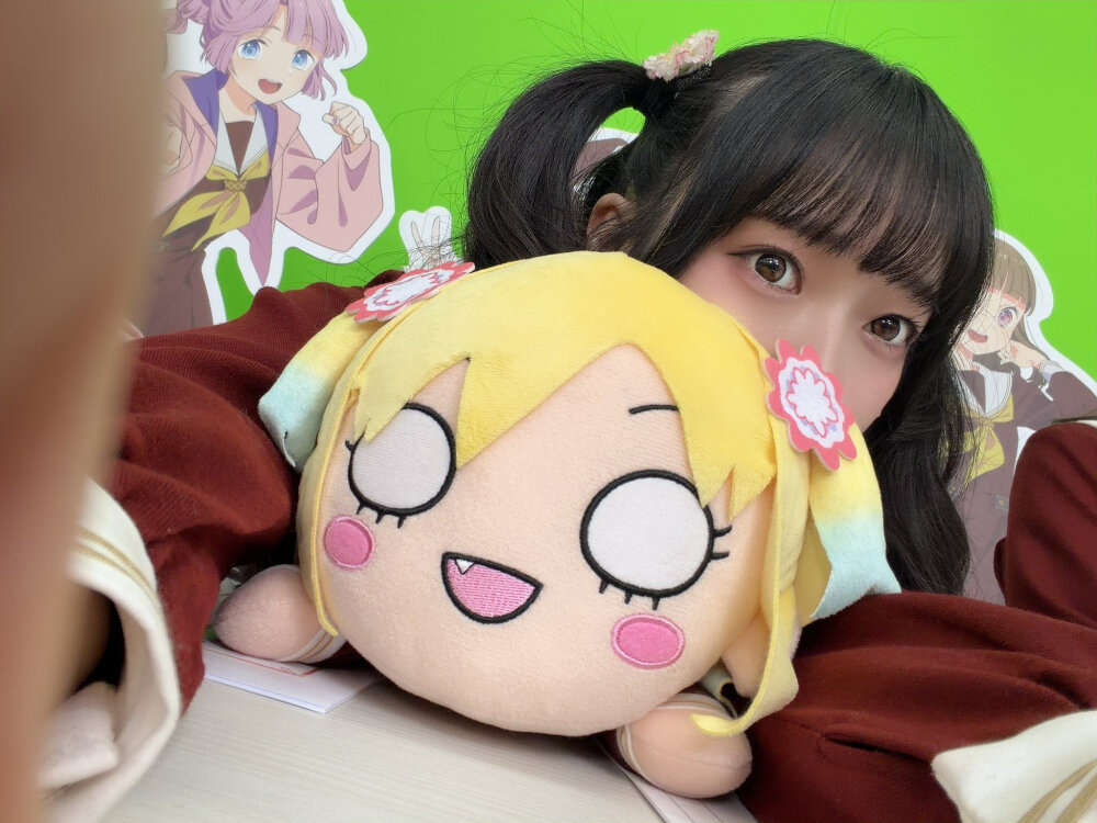 昨天的生放送，莲的30厘米趴趴要来了，钱包又要空了。