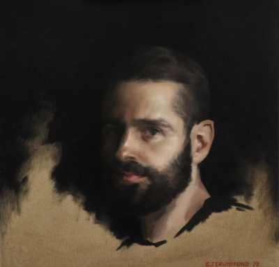 埃里克·J·德拉蒙德是一位美国当代具象画家，以细腻而富有表现力的人物绘画而受到关注。他的创作建立在扎实的写实绘画基础之上，同时融合更加自由的笔触和当代表达方式，使作品在传统结构与情绪表达之间形成平衡。