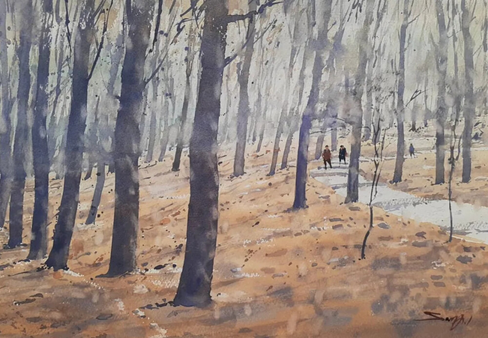 斯里兰卡水彩画家——Sanjeewee Senevirathna作品欣赏
