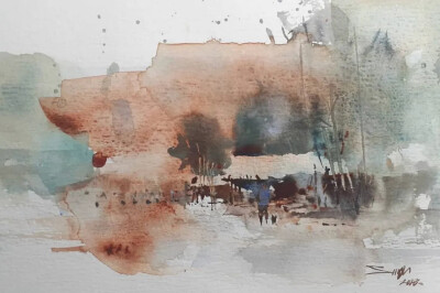 斯里兰卡水彩画家——Sanjeewee Senevirathna作品欣赏
