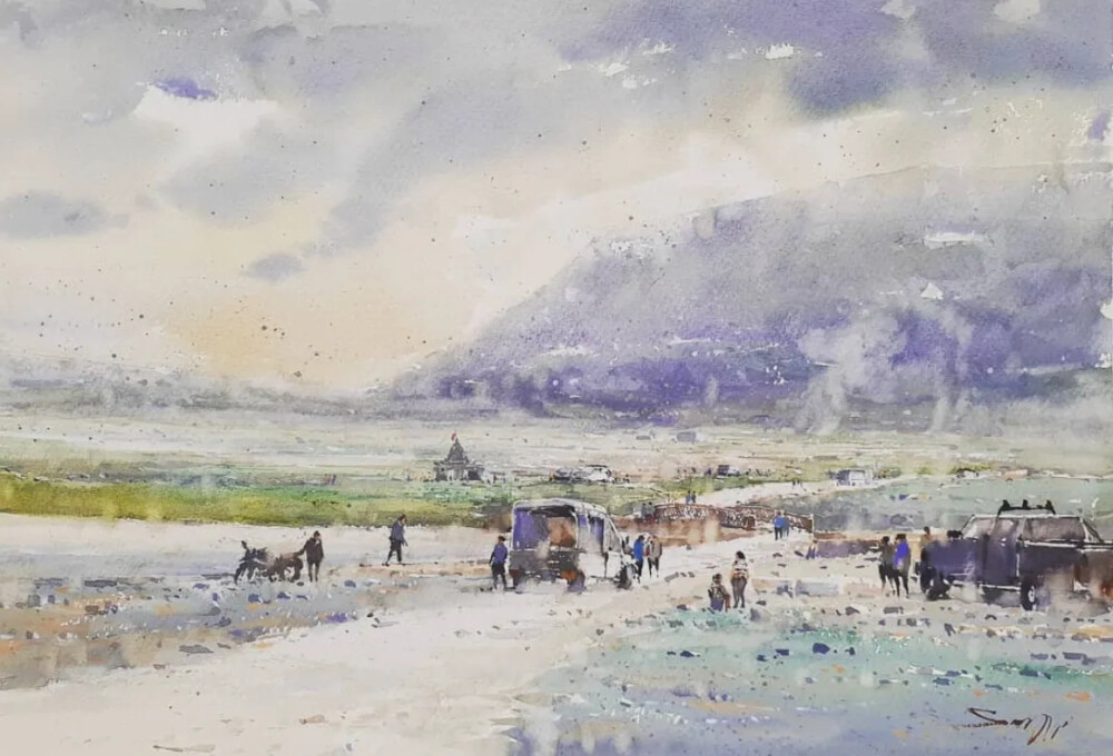 斯里兰卡水彩画家——Sanjeewee Senevirathna作品欣赏
