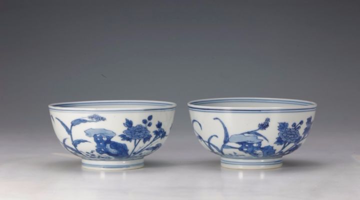 清代  青花一甲传胪纹碗
观复博物馆藏
