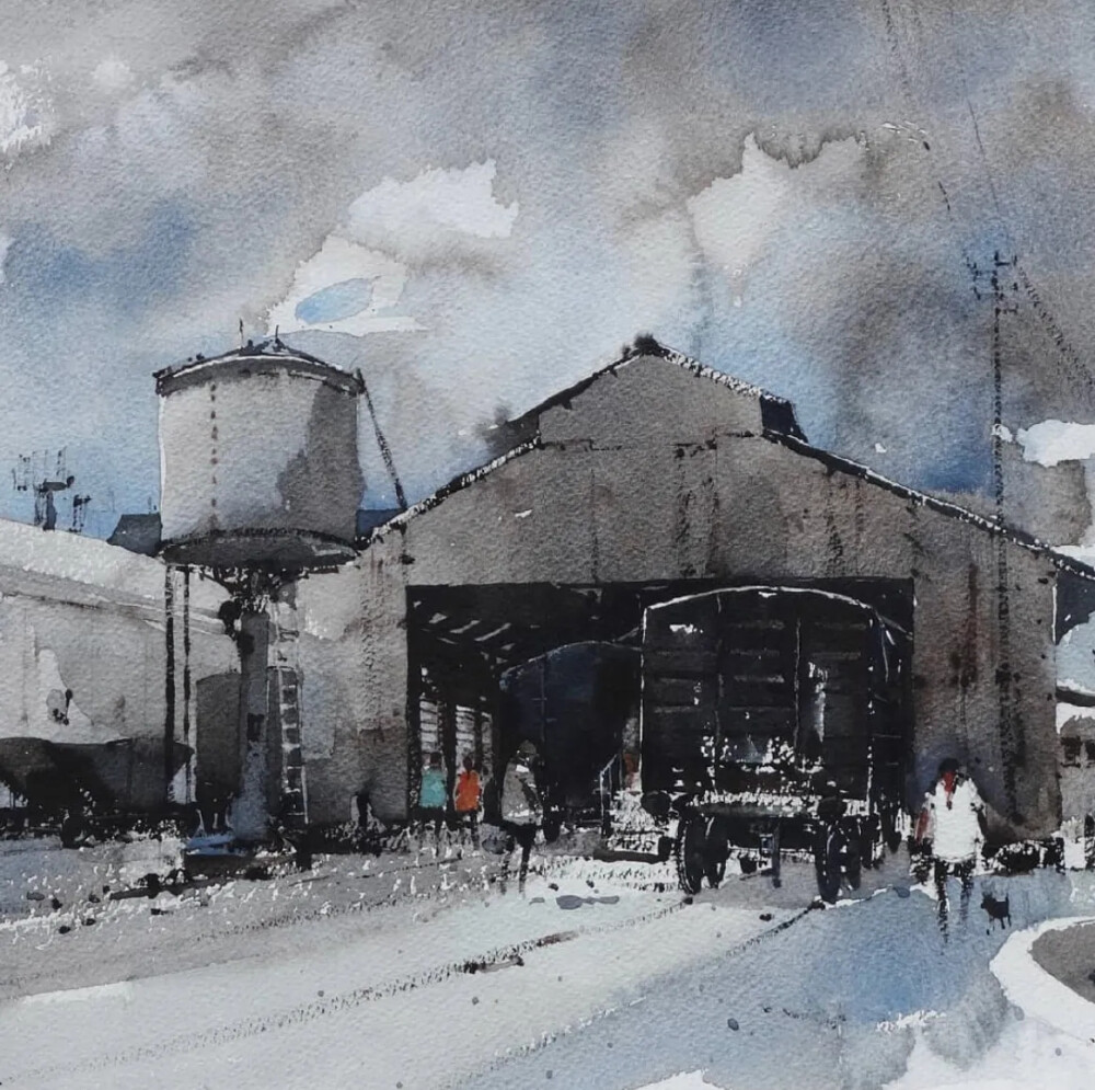 斯里兰卡水彩画家——Sanjeewee Senevirathna作品欣赏
