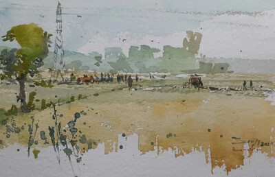 斯里兰卡水彩画家——Sanjeewee Senevirathna作品欣赏
