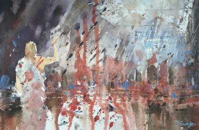 斯里兰卡水彩画家——Sanjeewee Senevirathna作品欣赏
