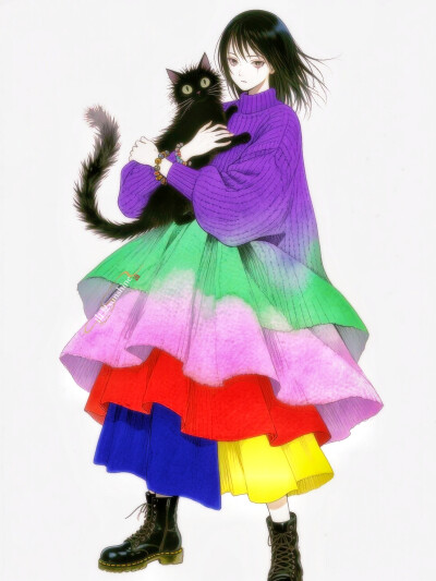 干物女的穿搭日记|用一件软糯毛衣把自己包裹成猫咪的窝#服设#ootd#私服穿搭#毛衣#立绘