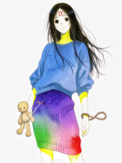 干物女的穿搭日记|用一件软糯毛衣把自己包裹成猫咪的窝#服设#ootd#私服穿搭#毛衣#立绘