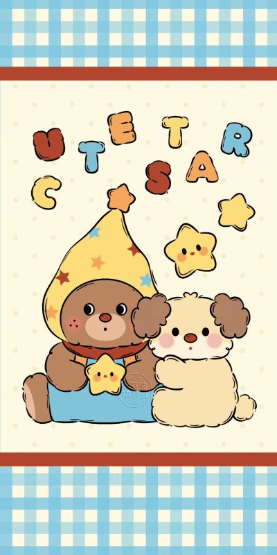 可爱红鼻子小熊