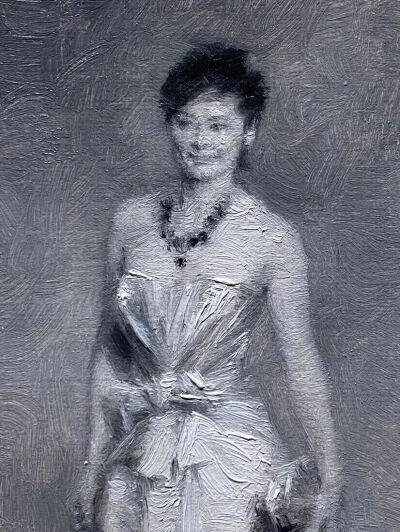 名人肖像系列之袁立 5.4x8.5cm