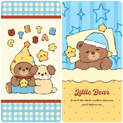 可爱红鼻子小熊