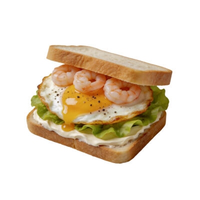 三明治白底头像