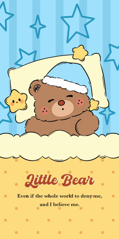 可爱红鼻子小熊