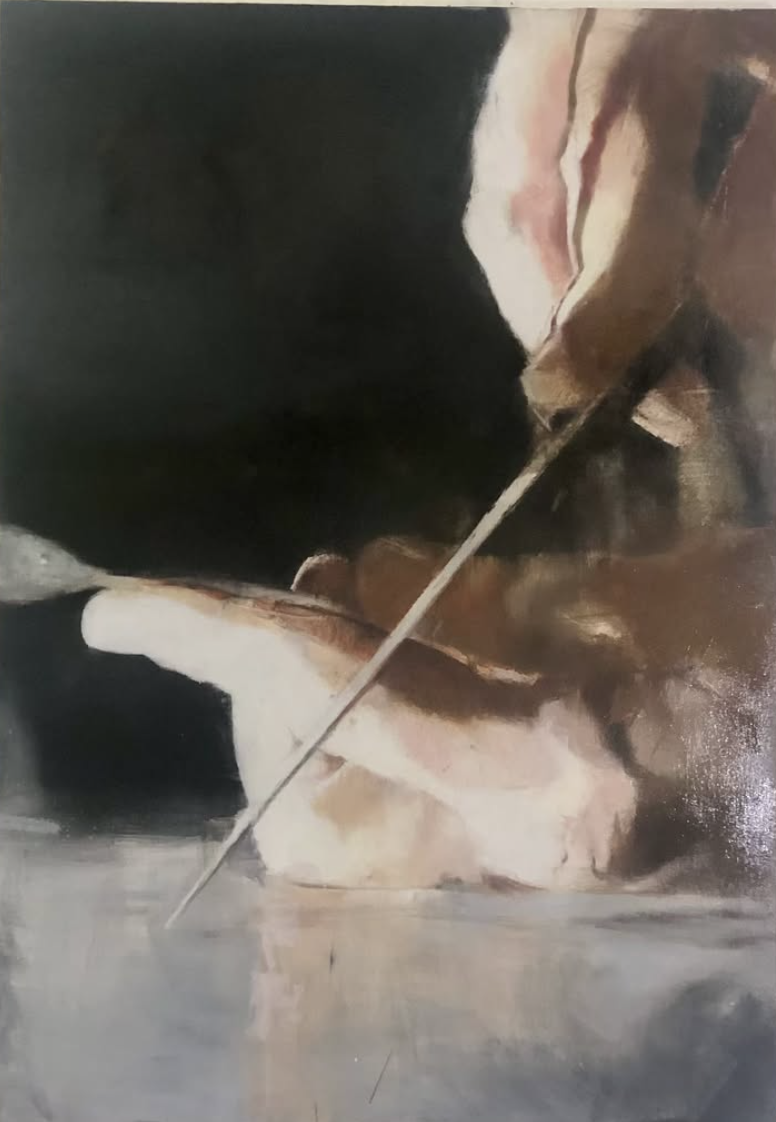 兹比内克·塞德莱茨基是捷克当代画家，以其介于具象与抽象之间的绘画语言和富有时间感的画面气质而受到关注。他出生于捷克，并在布拉格接受艺术教育，长期活跃于中欧当代艺术领域。塞德莱茨基的创作并不局限于传统人物肖像，而是更倾向于描绘空间、物体与日常场景，例如工作室内部、建筑结构或静物组合。他的画面常呈现出一种“未完成”或“被侵蚀”的视觉效果——形体在清晰与消解之间游移