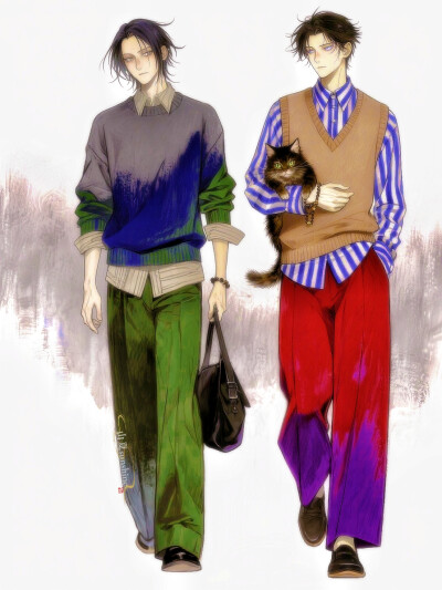 我们总把人生想得太坏，像旁人不允许我们的怪#ootd#服设#私服穿搭#立绘#街头潮流风