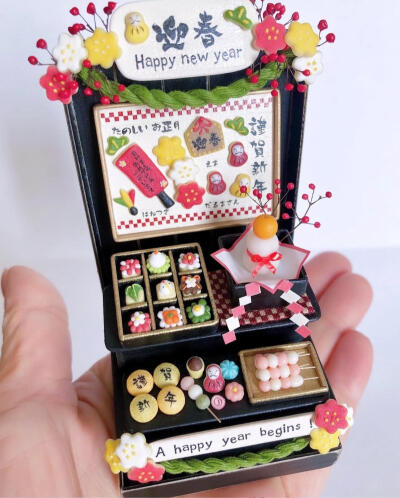 手作糖果屋、甜品店
用粘土制作的微型糖果点心铺，逼真又精美可爱
原日本手作艺术家ig@_kleon_klein_