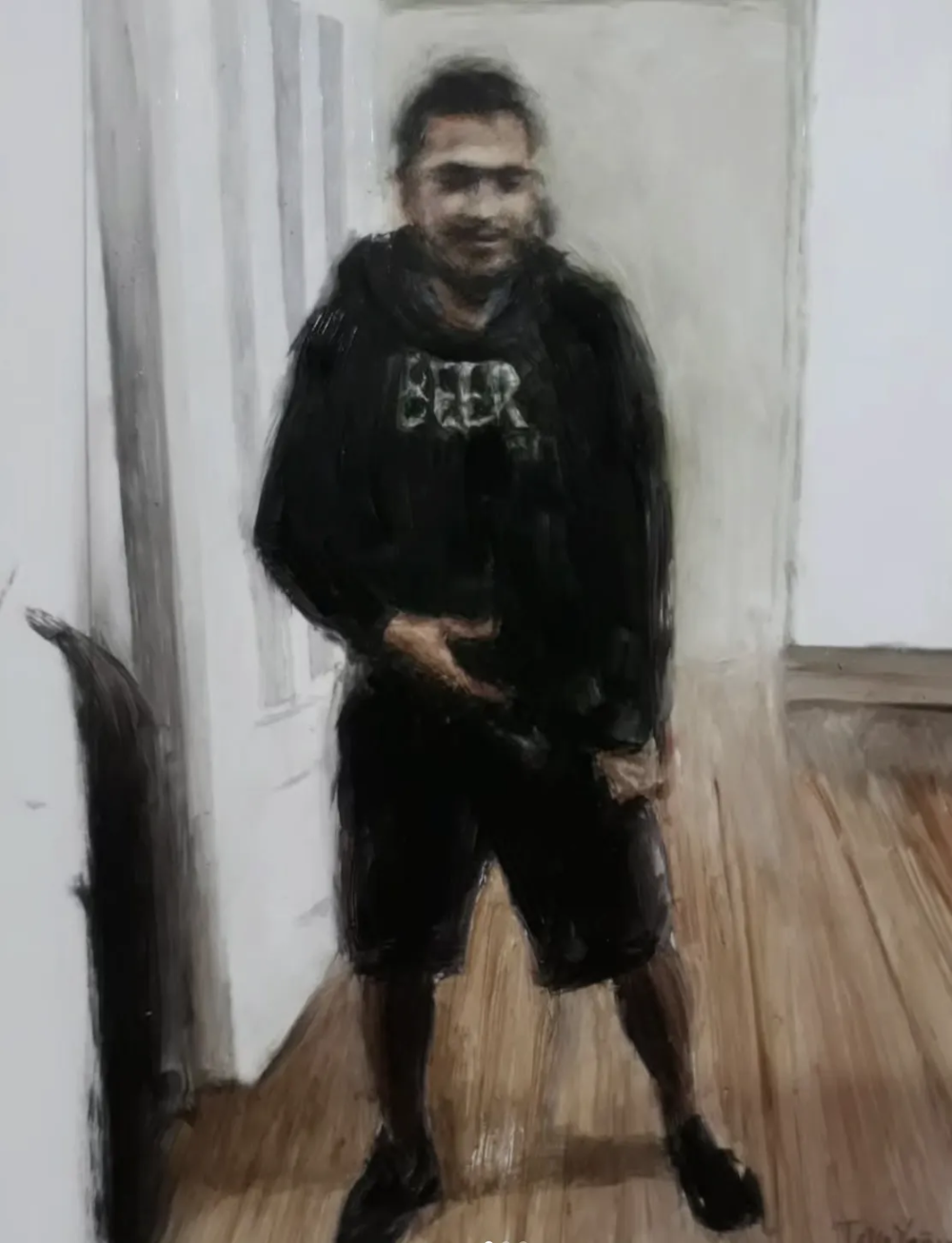 塔利亚·亚涅斯是一位活跃于当代具象绘画领域的艺术家，以融合写实肖像与“数字失真感”的独特绘画语言而受到关注。她的作品建立在扎实的人物造型基础之上，但通过有意识地破坏图像的完整性，形成强烈的视觉辨识度。