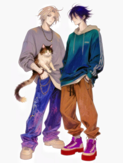 我们总把人生想得太坏，像旁人不允许我们的怪#ootd#服设#私服穿搭#立绘#街头潮流风