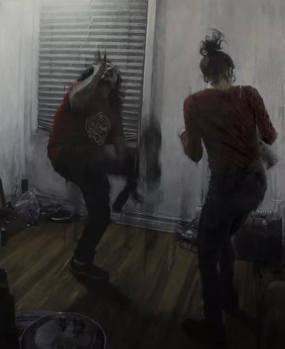 塔利亚·亚涅斯是一位活跃于当代具象绘画领域的艺术家，以融合写实肖像与“数字失真感”的独特绘画语言而受到关注。她的作品建立在扎实的人物造型基础之上，但通过有意识地破坏图像的完整性，形成强烈的视觉辨识度。