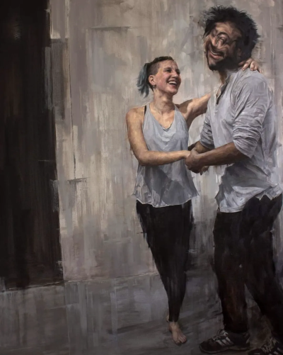 塔利亚·亚涅斯是一位活跃于当代具象绘画领域的艺术家，以融合写实肖像与“数字失真感”的独特绘画语言而受到关注。她的作品建立在扎实的人物造型基础之上，但通过有意识地破坏图像的完整性，形成强烈的视觉辨识度。