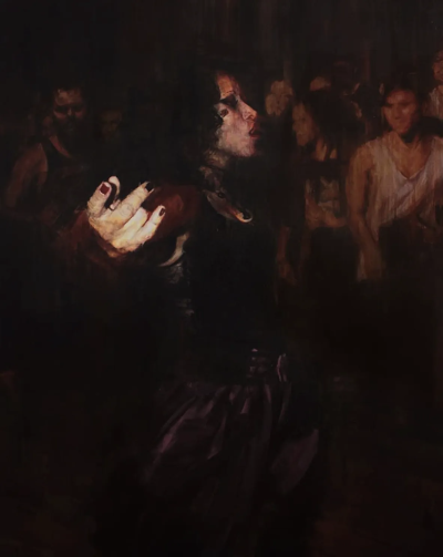 塔利亚·亚涅斯是一位活跃于当代具象绘画领域的艺术家，以融合写实肖像与“数字失真感”的独特绘画语言而受到关注。她的作品建立在扎实的人物造型基础之上，但通过有意识地破坏图像的完整性，形成强烈的视觉辨识度。