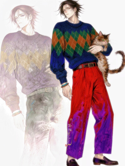 我们总把人生想得太坏，像旁人不允许我们的怪#ootd#服设#私服穿搭#立绘#街头潮流风