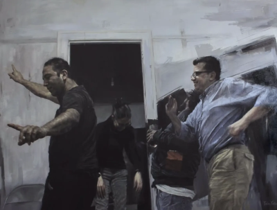 塔利亚·亚涅斯是一位活跃于当代具象绘画领域的艺术家，以融合写实肖像与“数字失真感”的独特绘画语言而受到关注。她的作品建立在扎实的人物造型基础之上，但通过有意识地破坏图像的完整性，形成强烈的视觉辨识度。