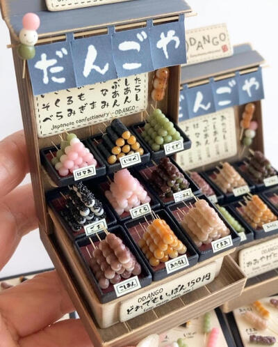 手作糖果屋、甜品店
用粘土制作的微型糖果点心铺，逼真又精美可爱
原日本手作艺术家ig@_kleon_klein_