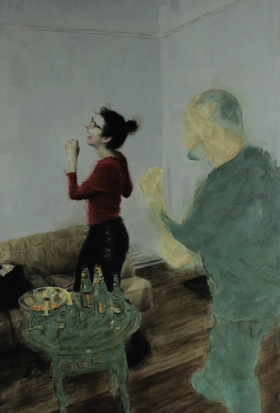 塔利亚·亚涅斯是一位活跃于当代具象绘画领域的艺术家，以融合写实肖像与“数字失真感”的独特绘画语言而受到关注。她的作品建立在扎实的人物造型基础之上，但通过有意识地破坏图像的完整性，形成强烈的视觉辨识度。