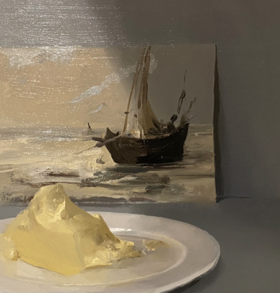 埃博尼·特拉斯科特（澳大利亚）是一位擅长“观察现实主义”（observational realism）的画家，主要以绘画及纸上作品为媒介，关注视觉与触觉之间微妙的关系。