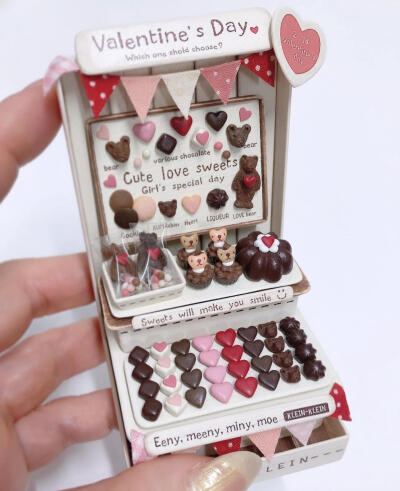 手作糖果屋、甜品店
用粘土制作的微型糖果点心铺，逼真又精美可爱
原日本手作艺术家ig@_kleon_klein_