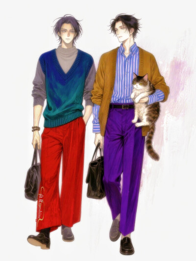 我们总把人生想得太坏，像旁人不允许我们的怪#ootd#服设#私服穿搭#立绘#街头潮流风