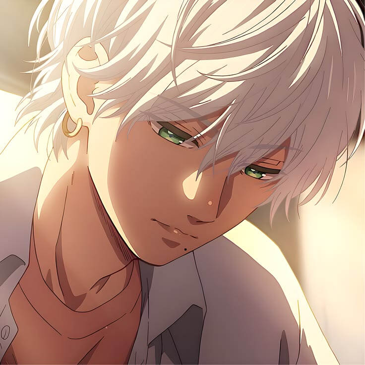 番剧：皎洁迎宵之月
角色：市村琥珀
动漫男头Δ