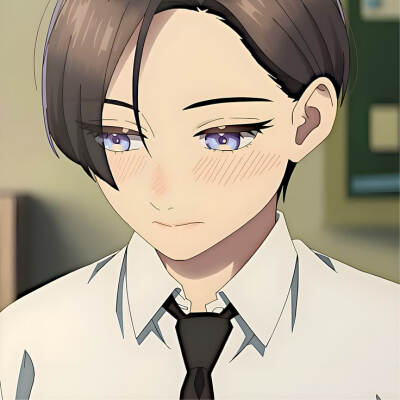 番剧：皎洁迎宵之月
角色：泷口宵
动漫女头Δ