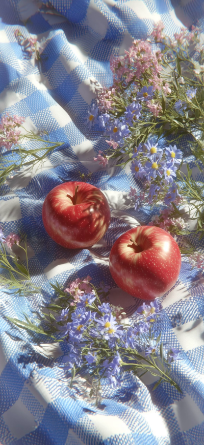 ▸ins壁纸
"这颗苹果是春天攒的甜"