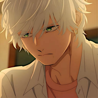 番剧：皎洁迎宵之月
角色：市村琥珀
动漫男头Δ