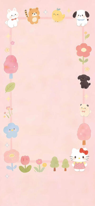 可爱壁纸套图～