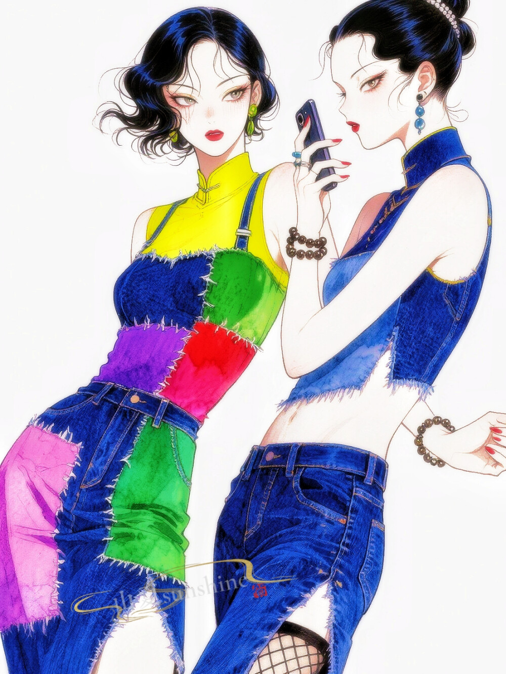 和怨种闺蜜的穿搭|与你分享过的青春，不比恋爱少半分。
#闺蜜穿搭#服设 #私服 #ootd #怨种闺蜜