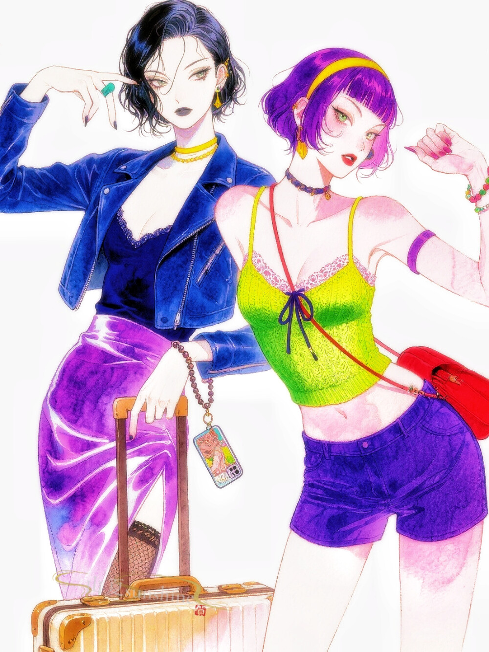 和怨种闺蜜的穿搭|与你分享过的青春，不比恋爱少半分。
#闺蜜穿搭#服设 #私服 #ootd #怨种闺蜜