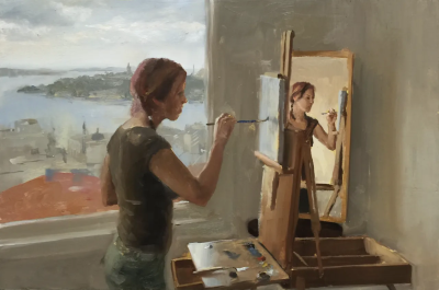 肯尼·哈里斯是一位美国当代具象画家，以富有力量感的笔触与厚重油彩的人物绘画而受到关注。他的创作建立在扎实的写实基础之上，同时融入更为直接和表现性的绘画方式，使作品在结构严谨与情绪表达之间形成张力。