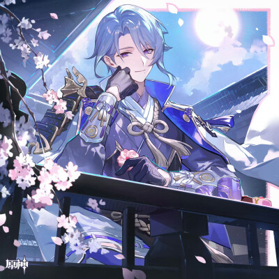 神里绫人 原神
官方生日贺图