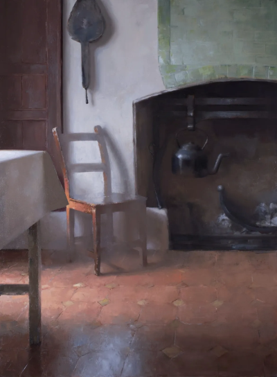 肯尼·哈里斯是一位美国当代具象画家，以富有力量感的笔触与厚重油彩的人物绘画而受到关注。他的创作建立在扎实的写实基础之上，同时融入更为直接和表现性的绘画方式，使作品在结构严谨与情绪表达之间形成张力。