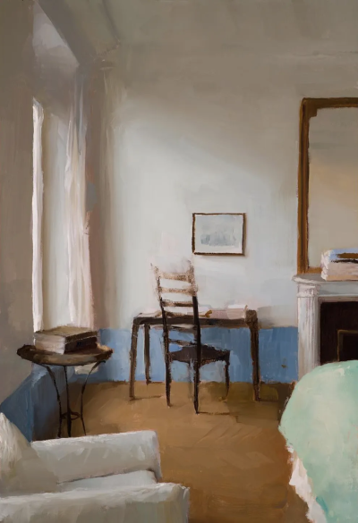 肯尼·哈里斯是一位美国当代具象画家，以富有力量感的笔触与厚重油彩的人物绘画而受到关注。他的创作建立在扎实的写实基础之上，同时融入更为直接和表现性的绘画方式，使作品在结构严谨与情绪表达之间形成张力。