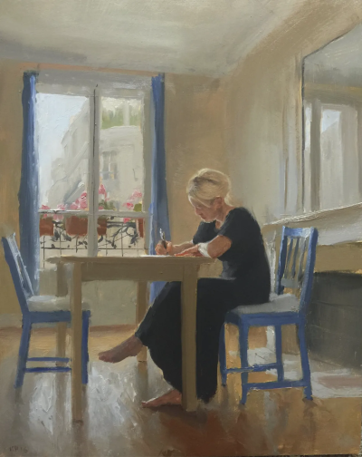 肯尼·哈里斯是一位美国当代具象画家，以富有力量感的笔触与厚重油彩的人物绘画而受到关注。他的创作建立在扎实的写实基础之上，同时融入更为直接和表现性的绘画方式，使作品在结构严谨与情绪表达之间形成张力。