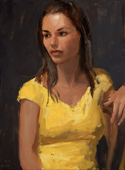 肯尼·哈里斯是一位美国当代具象画家，以富有力量感的笔触与厚重油彩的人物绘画而受到关注。他的创作建立在扎实的写实基础之上，同时融入更为直接和表现性的绘画方式，使作品在结构严谨与情绪表达之间形成张力。