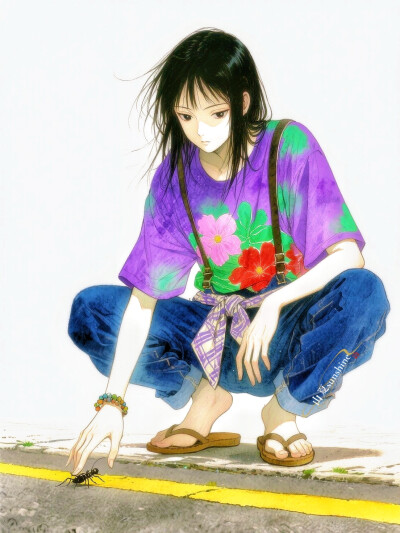 温泉旅馆的小老板娘|乘物以游心#ootd# 服设#立绘#私服#手串