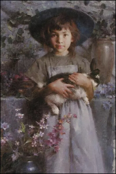 摩根·威斯特林，美国当代著名油画家，其用笔豪放，形、色结合得非常好，色彩浓郁有透明感，富有表现力与感染力，在细节表现上还很具有穿透性。