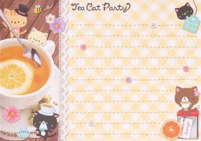 可爱萌物古早味便签素材