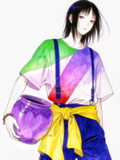 温泉旅馆的小老板娘|乘物以游心#ootd# 服设#立绘#私服#手串