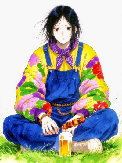 温泉旅馆的小老板娘|乘物以游心#ootd# 服设#立绘#私服#手串